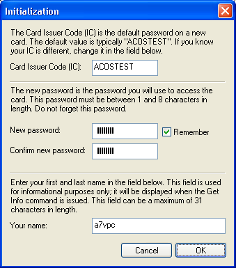 Init Dialog